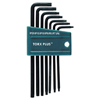 TorxPlus� Long Arm L-Key Sets (Tip Size Symbol (Nom) : IP6, IP7, IP8, IP9, IP10, IP15, IP20, Material : Chrome-Vanadium-Molybdenum Steel, Finish : Black)