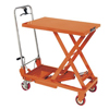 Scissor Lift Tables (Capacity Wt. : 300 lb, Height : 8 5/8 in [Min], 28 3/4 in [Max], Table/Plate Length : 27 1/2 in)