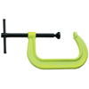 400 SF Hi-Visibility Safety C-Clamps (Opening Size : 0 in [Min], 3 in [Max], Throat Depth : 2 1/2 in, Spindle Diam : 9/16 in)