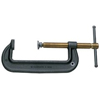 Heavy-Duty Deep Throat C-Clamps (Opening Size : 0 in [Min], 6 in [Max], Throat Depth : 2 3/4 in, Spindle Diam : 1 in)