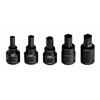 5 Piece Metric Impact Hex Bit Socket Sets (Drive Size : 3/4 in, Drive Type : Square, Tip Size : 14 mm, 17 mm, 19 mm, 22 mm, 24 mm)
