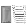 8 Piece Miniature Open-End Wrench Sets (Opening Size : 7/32 in, 15/64 in, 1/4 in, 9/32 in, 5/16 in, 11/32 in, 3/8 in, 7/16 in, Opening Type : Open/Open, Includes : Plastic Pouch)