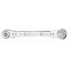 Air Conditioning & Refrigeration Reversible Ratcheting Box Wrenches (Opening Size : 1/4 in, 3/16 in, 3/8 in, 5/16 in, Opening Type : Box/Box, Head Width : 29/32 in, 25/32 in)