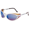HD 100 Series Safety Glasses (Frame Color : Silver, Lens Tint : Blue-Mirror, Lens Coating/Shade : Scratch Resistant Hardcoat)
