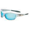 HD 1000 Series Safety Glasses (Frame Color : Silver, Lens Tint : Blue Mirror, Lens Coating/Shade : Anti-Fog, Hard Coat)