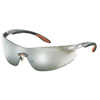 HD 800 Series Safety Glasses (Temple Color : Silver w/Flames, Lens Tint : Silver Mirror, Lens Coating/Shade : Hard Coat)