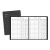 Visitor Register Books (Black, 8-1/2 x 11, Simulated Leather Cover)