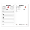 3-1/2 x 6 Two-Color Desk Calendar Refill