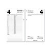 4-1/2 x 8 Large Daily Desk Calendar Refill; Base (Refill Only)