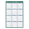 Reversible/Erasable Dated Yearly Wall Planner, Vertical Quarterly Format (24 x 36)