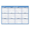 Reversible/Erasable Dated Yearly Wall Planner, Horizontal Format (48 x 32)