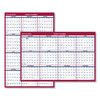 Reversible/Erasable Dated Yearly Wall Planner, Horizontal/Vertical Format (48 x 32)
