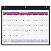 Monthly Desk/Wall Calendar in Three-Hole Punched Holder (Calendar with Holder)