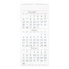 Three Months Per Page Reference Wall Calendar (12-1/4 x 27)