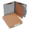 PRESSTEX� 20 pt. Classification Folders (Four-Section Folders, Gray, Letter Size)