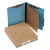 PRESSTEX� ColorLife� 15 pt. Classification Folders (Four-Section Folders, Light Blue, Letter Size)
