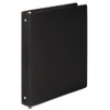ACCOHIDE� Poly Round Ring Binders (1 Capacity, Black, 35 Pt.)