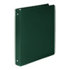 ACCOHIDE� Poly Round Ring Binders (1 Capacity, Forest Green, 35 Pt.)