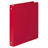 ACCOHIDE� Poly Round Ring Binders (1 Capacity, Executive Red, 35 Pt.)