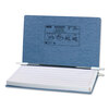 Hanging Data Binders with Pressboard Covers (14-7/8 x 8-1/2, Light Blue, Pressboard Covers for Unburst Sheets)