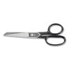 Hot Forged Carbon Steel Straight Shears with Black Enamel Handles (7 Length, 3-1/8 Cut)