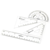 Westcott� Five-Piece Math Set (Global Product Type : Drafting Kits-Combination Sets, Color(s) : Blue, Gray, Material(s) : Plastic)