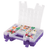 Plastic Portable Hardware and Craft Parts Organizers (Color : Purple, Quantity : 4 per Case, Type : Regular)
