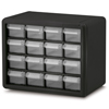 Plastic Storage Hardware and Craft Cabinets (Color : Black, Quantity : 4 per Case, Size : 10.5 x 8.5 x 6.5 )