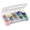 Hardware and Craft Storage Cases (Color : Clear, Quantity : 6 per Case, Size : Medium)
