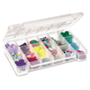 Hardware and Craft Storage Cases (Color : Clear, Quantity : 6 per Case, Size : Large)