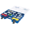 Plastic Portable Hardware and Craft Parts Organizer (Color : Blue, Quantity : 4 per Case, Size : Large)