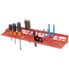 Plastic Wall Mounted Tool Holder Racks (Color : Red, Quantity : 12 per Case)