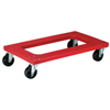 Reinforced Flush Dolly (Color: Red, Material: Steel, Polyethylene)