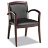 Alera� Reception Lounge Series Solid Wood Chair (Global Product Type : Chairs/Stools-Chairs without Casters, Seat/Back Color(s) : Black, Arms Included : Yes)