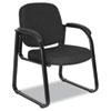 Alera� Reception Lounge Series Sled Base Guest Chair (Global Product Type : Chairs/Stools-Chairs without Casters, Seat/Back Color(s) : Black, Arms Included : Yes)