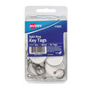 Metal Rim Key Tags (White)