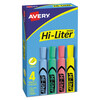 Hi-Liter� Desk Style Highlighters, Four-Color Set