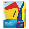 Plastic Index Tab Dividers (5-Tab Style)