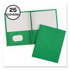 Two-Pocket Report Covers with Prong Fasteners (Green)