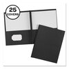 Two-Pocket Report Covers with Prong Fasteners (Black)