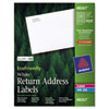 Avery� EcoFriendly� File Folder Labels (Global Product Type : Labels-Address, Label Size - text : 1/2 x 1 3/4, Label Color(s) : White)