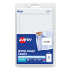 Print or Write Self-Adhesive Name Badges (Plain, White, 2-1/4 x 3-3/8)