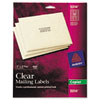 Avery� Clear Mailing Labels (Global Product Type : Labels-Address, Label Size - text : 1 x 2 13/16, Machine Compatibility : Copiers)