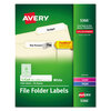 Permanent Self-Adhesive File Folder Labels for Laser and Ink Jet Printers