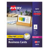 Clean Edge Laser and Ink Jet Business Cards