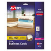 Clean Edge Laser and Ink Jet Business Cards