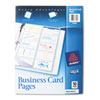 Avery� Business Card Pages (Global Product Type : Card Holders-Business Card Binder, Card Holder Type : Business Card Binder Pages, Card Capacity : 200)