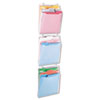 Transparent Three-Pocket Panel Wall Organizers (Three Three-Pocket Organizers)