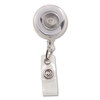 Translucent Retractable ID Card Reels, Four-Pack (Clear, 12 Reels per Box)