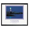 Framed �Vision�Lighthouse� Motivational Print (30w x 24h Size)
